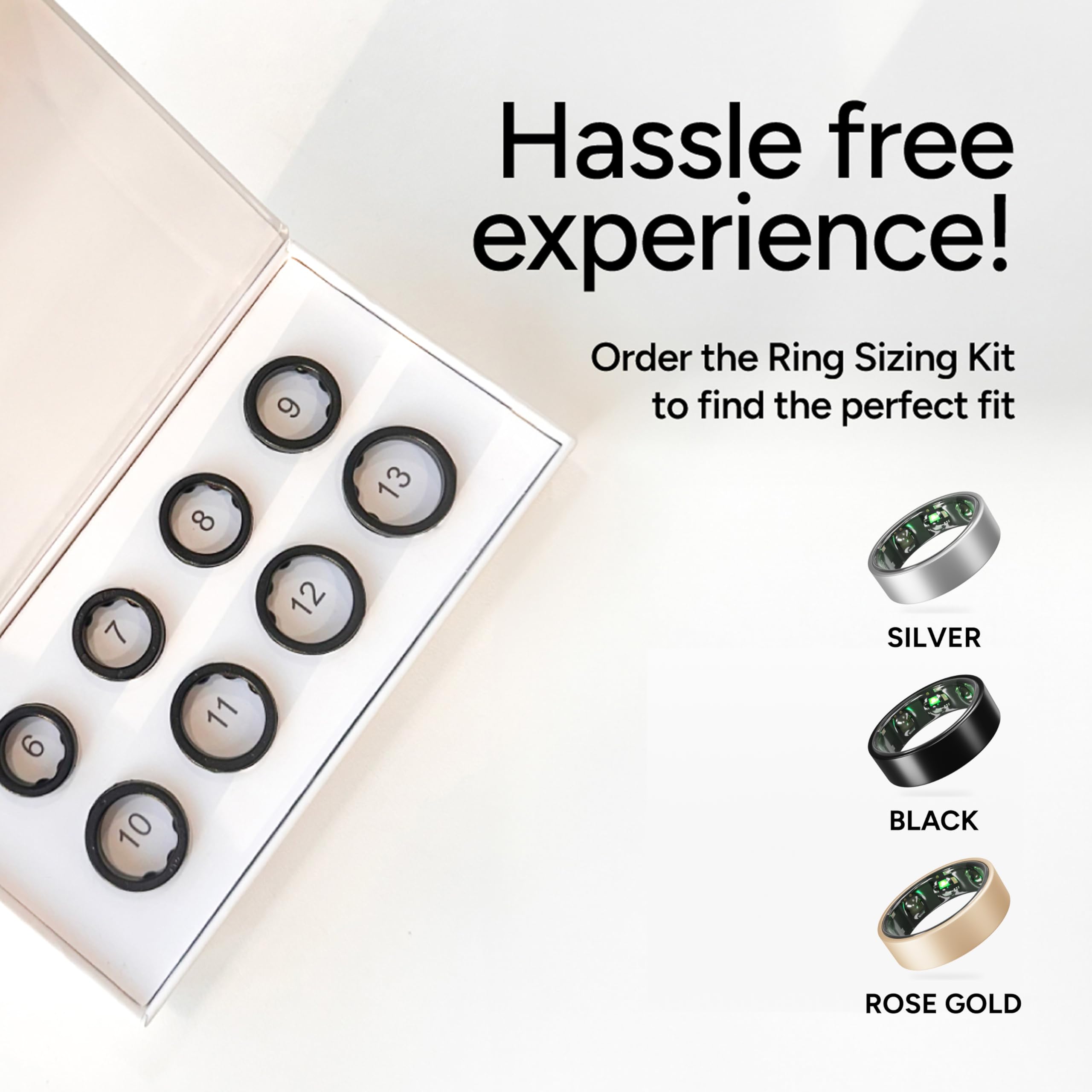 Amazon.com: Gabit Smart Ring Sizing Kit | Size First Before